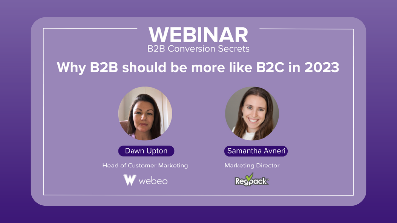 B2B Conversion Secrets Webinar with Regpack