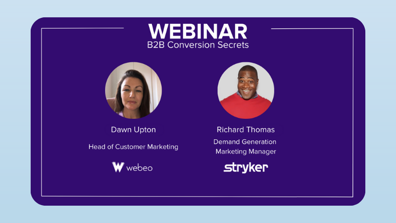 B2B Conversion Secrets Webinar with Stryker