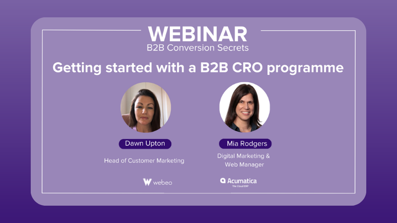 B2B Conversion Secrets Webinar with Acumatica