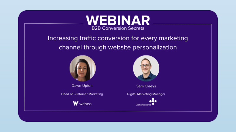 B2B Conversion Secrets Webinar with Cerba Research